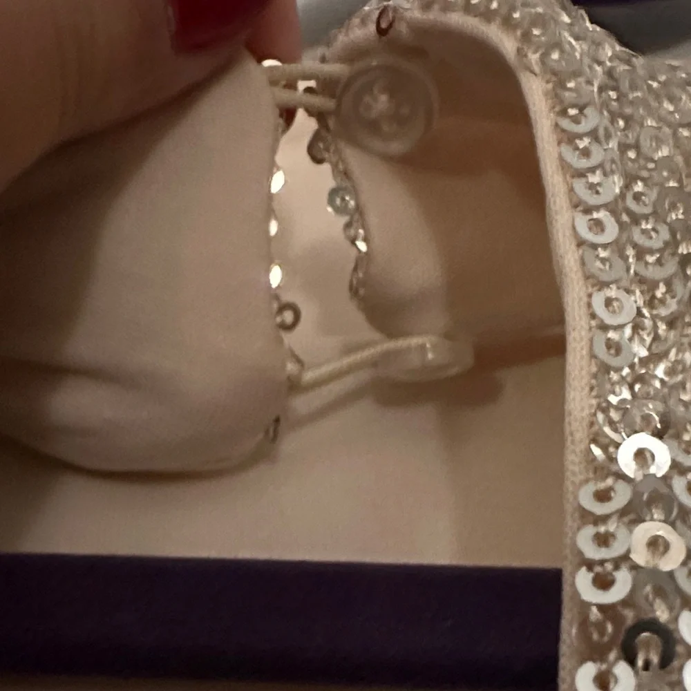 Silver Sequin Long Sleeve Dress - Picture 9 of 16